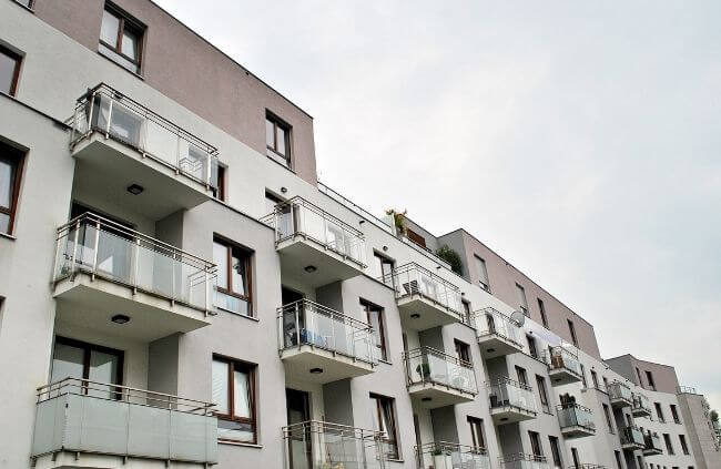 Sydney apartments featuring modern residential buildings with private balconies by Verde Properties